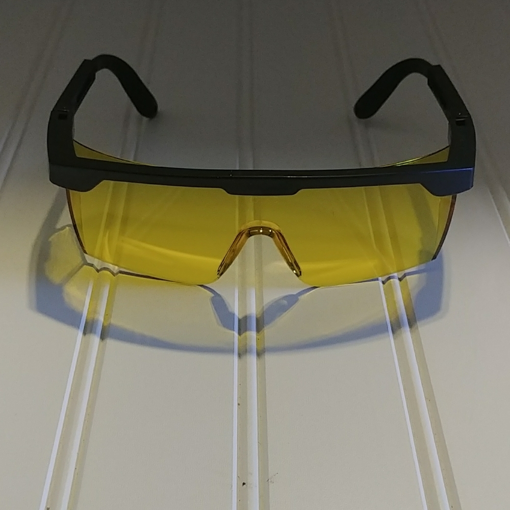Yellow Safety Glasses  ANSI Z87 Protection